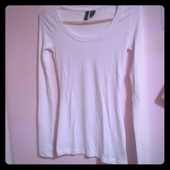 Cynthia Rowley long sleeve white tee