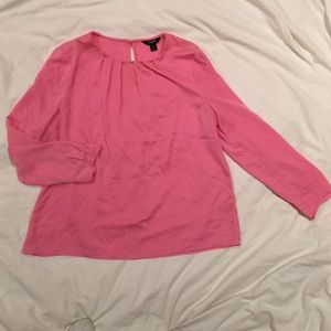 J.CREW Pink Long Sleeve Blouse Shirt XL MSRP $65