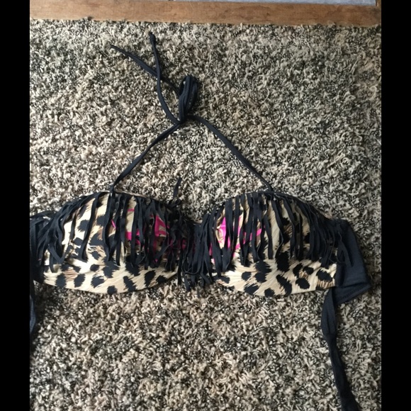 Fatal fringe bikini top