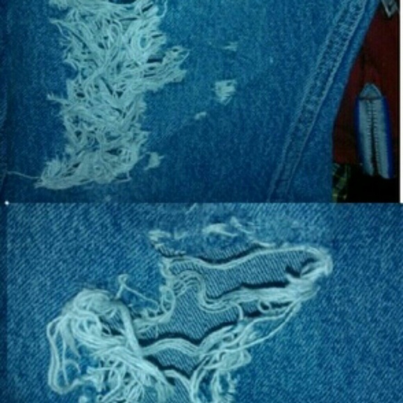 SOLD!! Calvin Klein Vintage Distressed Jeans - Picture 3 of 7