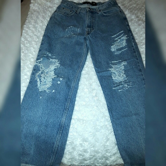 SOLD!! Calvin Klein Vintage Distressed Jeans - Picture 6 of 7