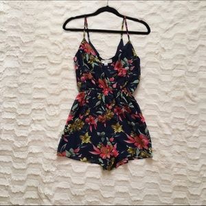 Floral print romper