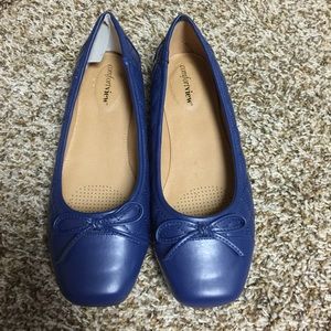 Blue loafers, size 9 women's