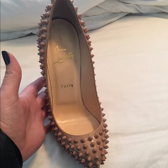 Christian Louboutin Nude Alti Spike 38.5 - Picture 2 of 4
