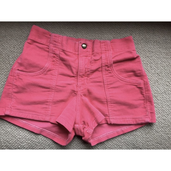 American Apparel Pink Corduroy Shorts