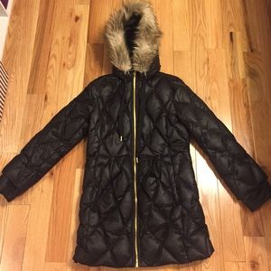Juicy Couture quilted long puffer jacket!