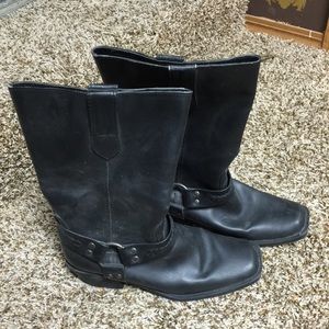 Low rider biker chic boots, size 9 women's