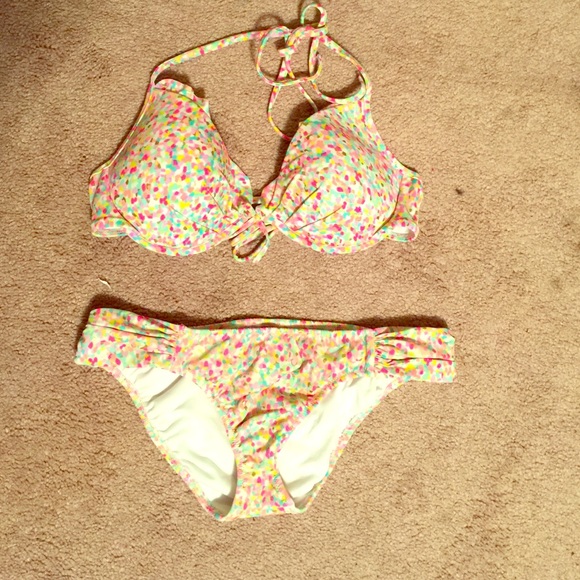 Victoria secret mili colored bathing suit