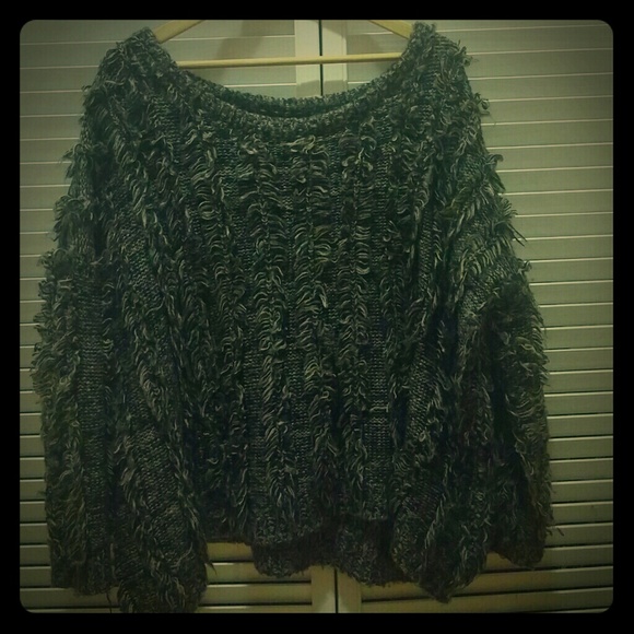 vintage fashion loose tassel sweater