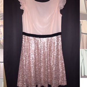 Ballet pink sequin dress