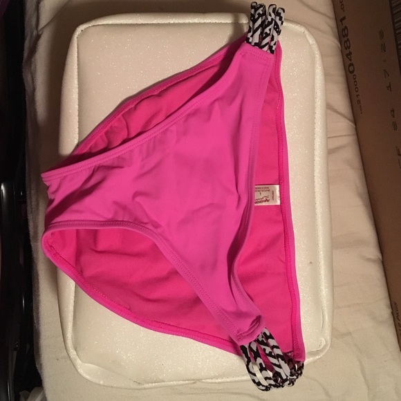 Arizona pink with stripped sides bikini bottom