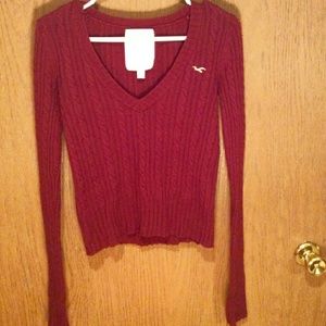 Maroon long sleeve sweater