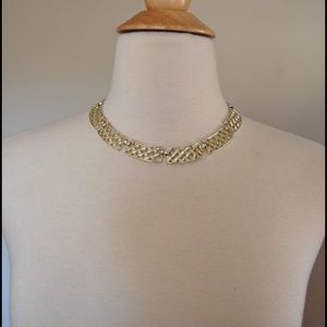 Vintage 1960's collar weave style necklace