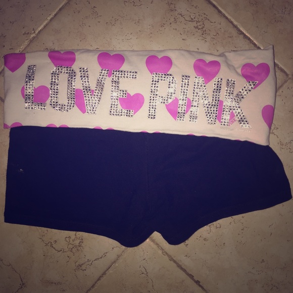 Victoria secret bling yoga shorts