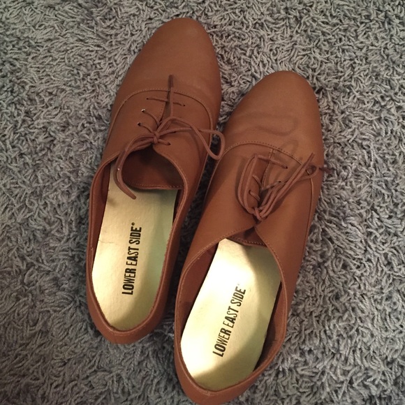 brown faux suede shoes
