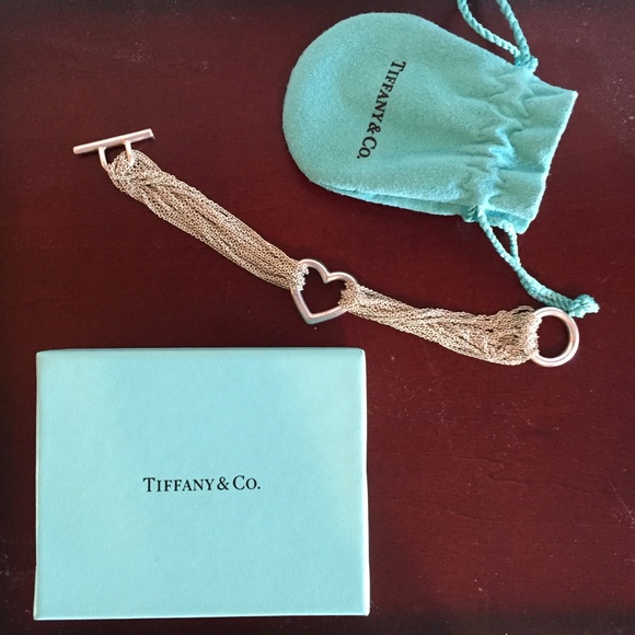 Tiffany & Co Open Heart Mesh Toggle Barcelet - Picture 1 of 4