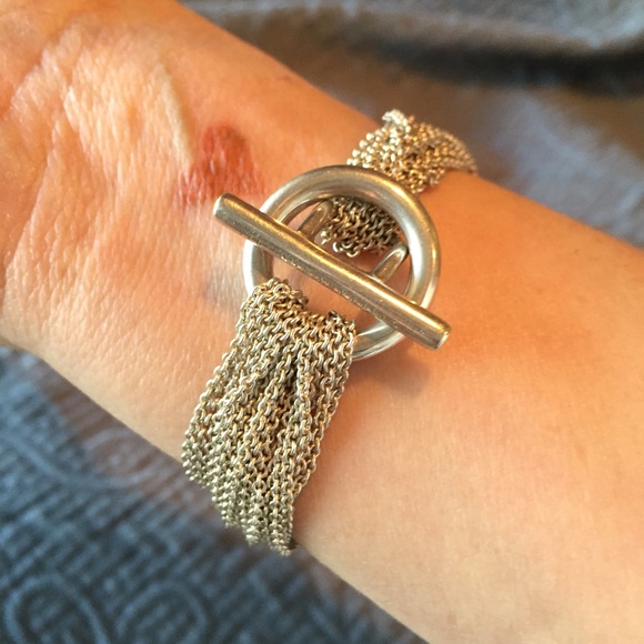 Tiffany & Co Open Heart Mesh Toggle Barcelet - Picture 3 of 4