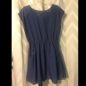 Large Navy Cotton On Pocket Dress