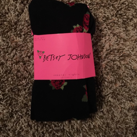 Betsey Johnson footed tights