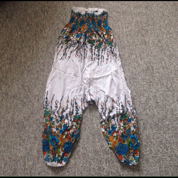 floral harem pants free size
