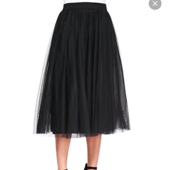 Bailey 44 black tulle skirt Sz m - Picture 2 of 2