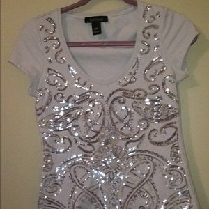 White House Black Market XXS sparkling top