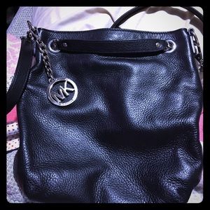 MK Black & Silver Crossbody - Reduced Price