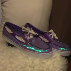 FINAL reduction ❗️Purple Sequined Sperry Topsiders