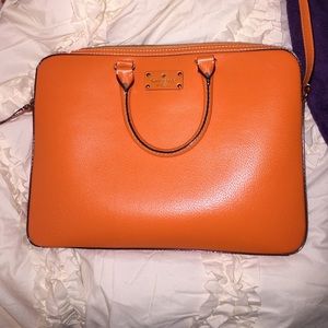 Orange kate spade laptop case
