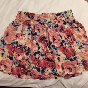 Floral skater skirt with pockets