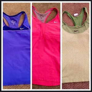 NIKE BUNDLE!! 3 Nike dry fit razor back tops