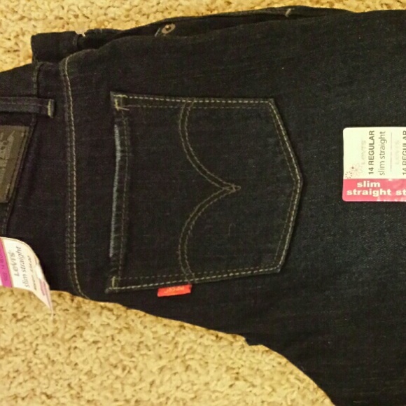 Girls Denim Jeans Dark wash