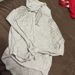 Gray cardigan