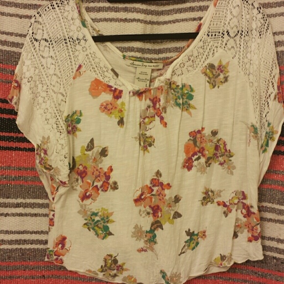 American rag floral shirt