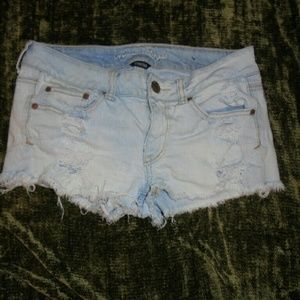 American eagle distressed shorts