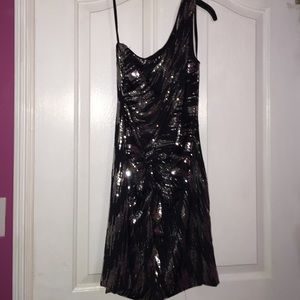 Sparkly off the shoulder dress