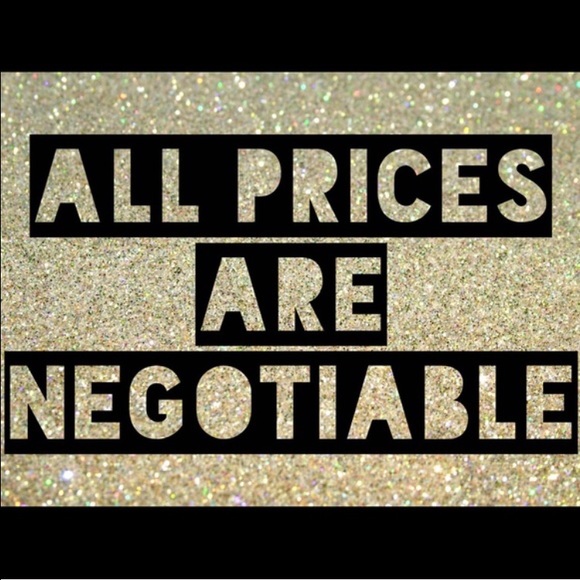 All prices are negotiable!