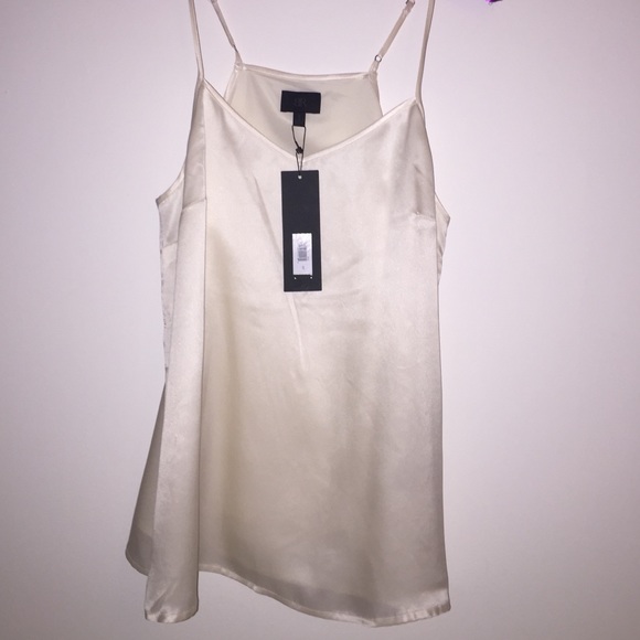 Banana Republic Monogram Off white 100% silk top