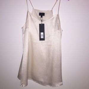 Banana Republic Monogram Off white 100% silk top