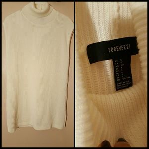 Forever 21 white turtle neck dress