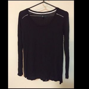Willi Smith Black Tunic Top