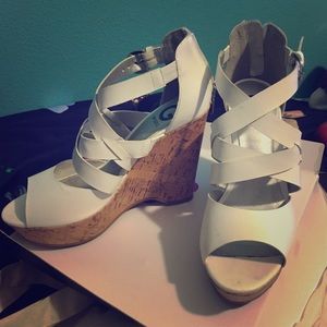 White Guess Wedges