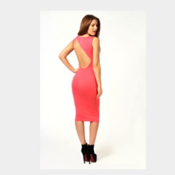 Charlie Cut Out Back Detail Midi Dress