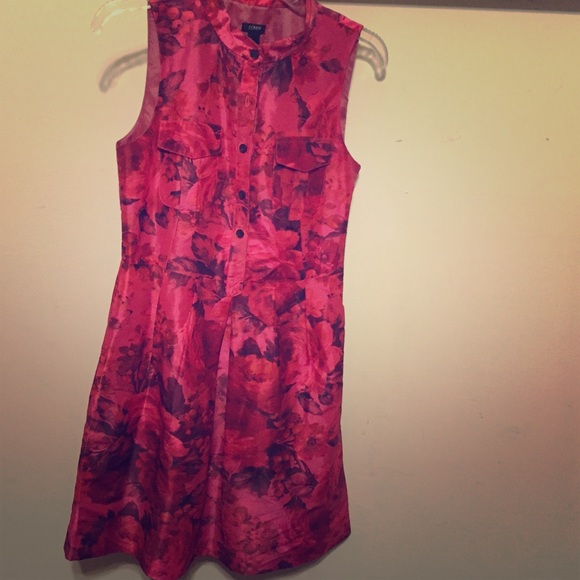 SALE 🎀 J CREW Gorgeous flower Silk Taffeta Dress