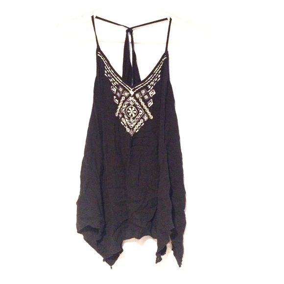 Black Fashion Tank Top