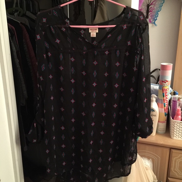 Cute sheer black shirt