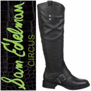 Tall Wide Calf Moto Boots