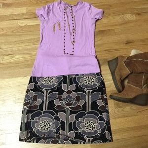 Art Deco 'A' line skirt