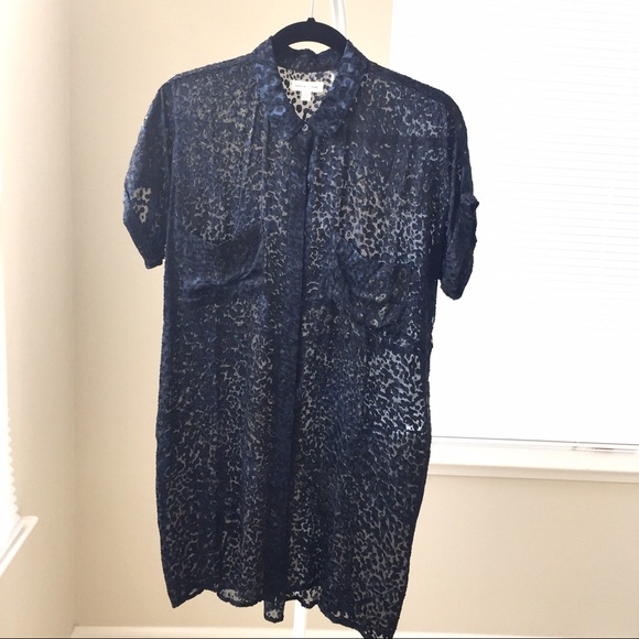 Urban Outfitters Dresses - NEW Silence+Noise blue button-down shirt-dress Urban Outfitters Dresses - NEW Silence+Noise blue button-down shirt-dress