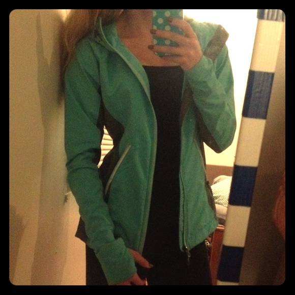 Mint green sports jacket!